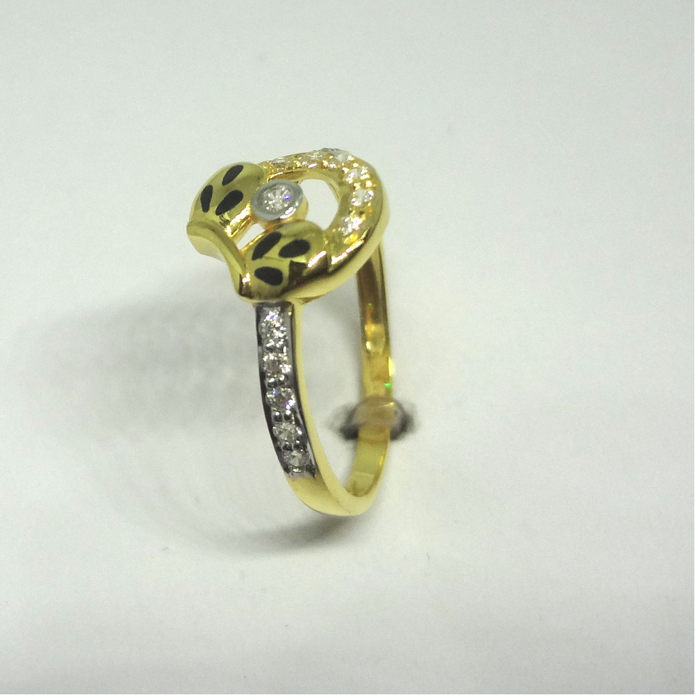 916 gold cz diamond ladies ring