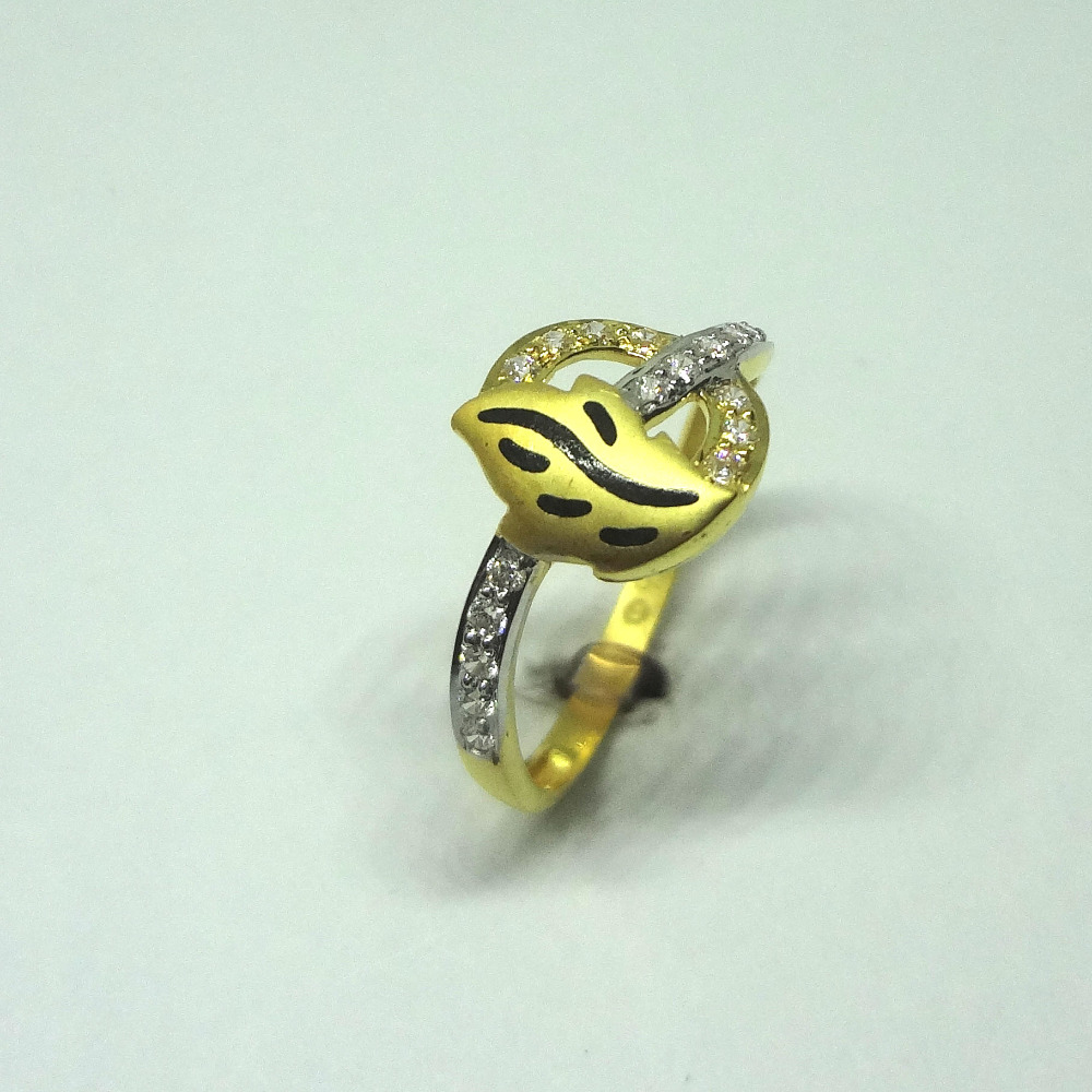 916 gold cz diamond ladies ring