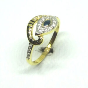 916 gold cz diamond ladies ring