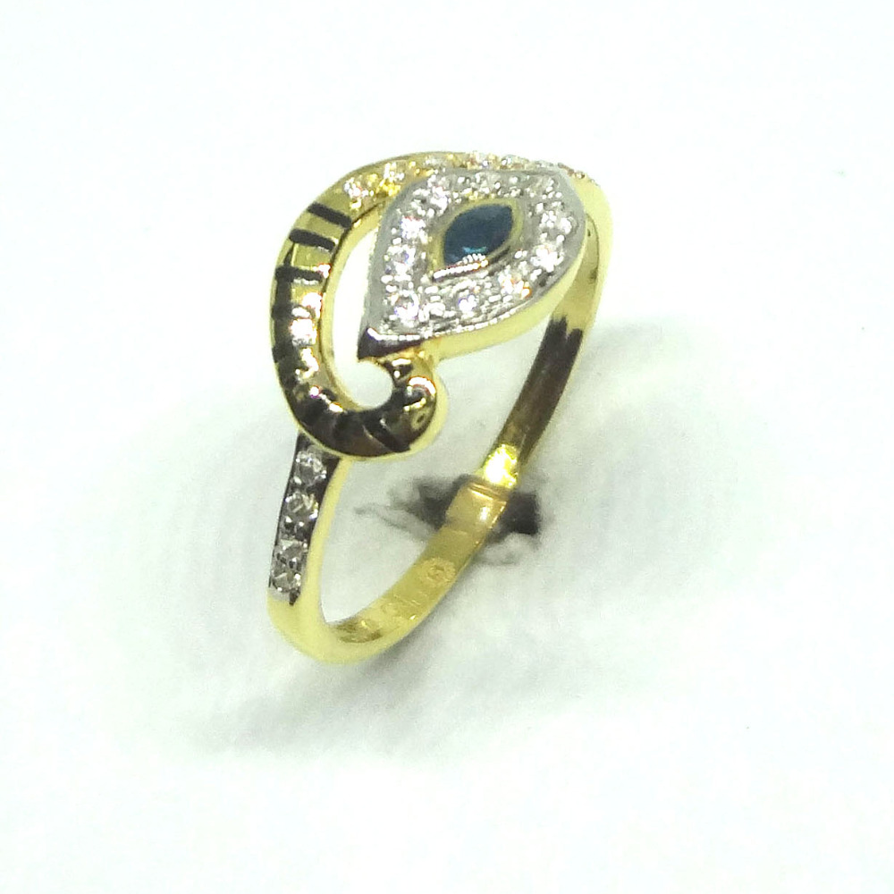 916 gold cz diamond ladies ring