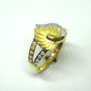 916 gold cz diamond ladies ring