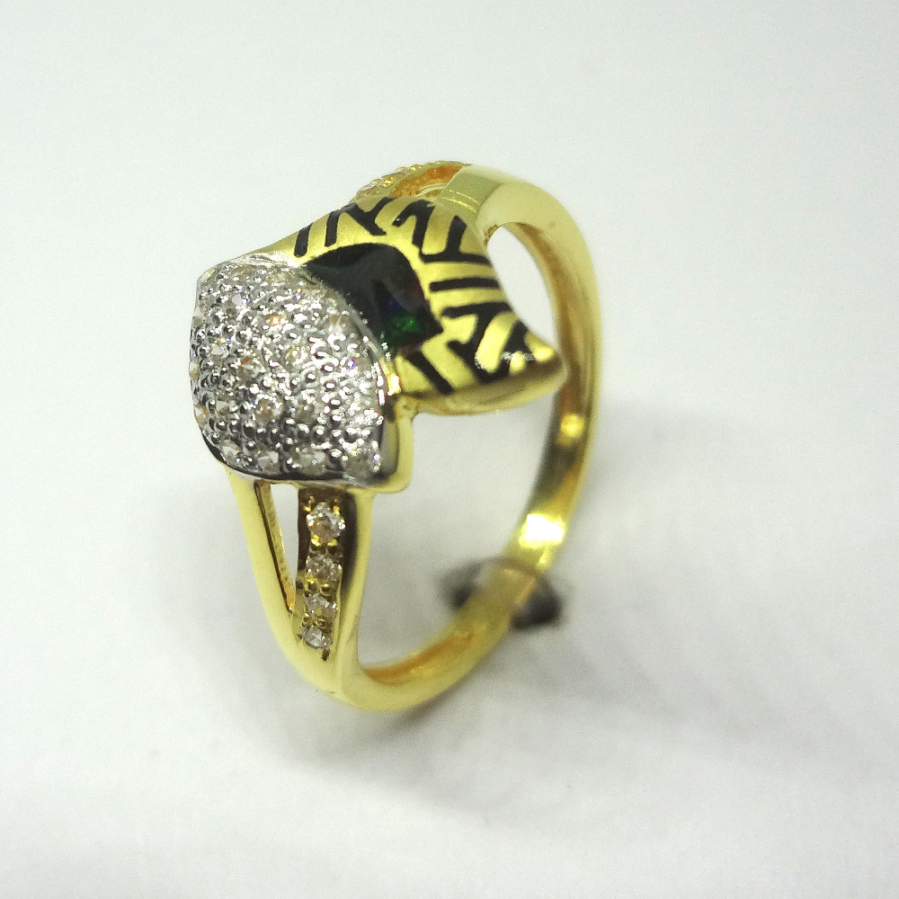 916 gold cz diamond ladies ring
