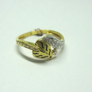 916 gold cz diamond ladies ring