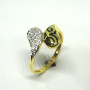 916 gold cz diamond ladies ring