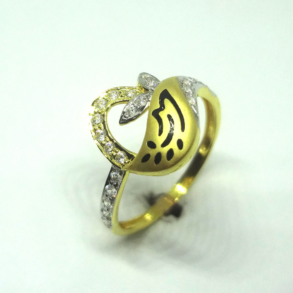 916 gold cz diamond ladies ring