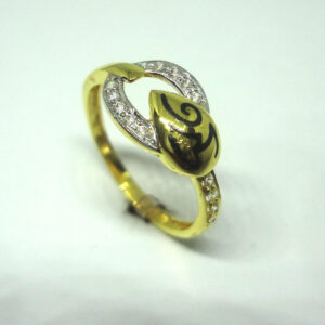 916 gold cz diamond ladies ring