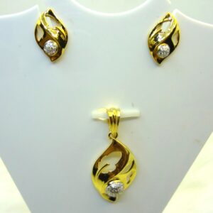 work wear simple handmade 22kt pendant set