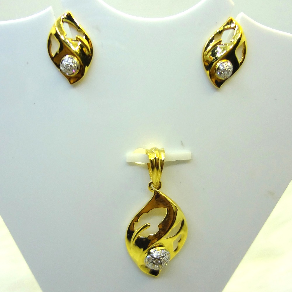 work wear simple handmade 22kt pendant set
