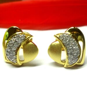 916 gOLD SQUARE SHAPE MARVELLOUS EARRING