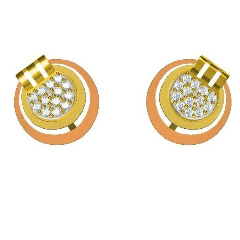 18kt cz rose gold diamond tops
