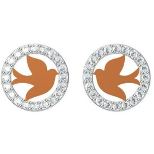18kt cz rose gold diamond earrings