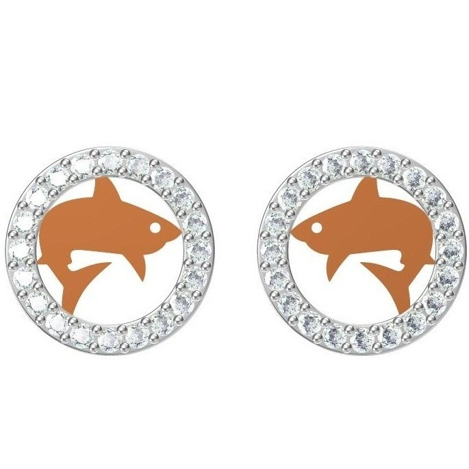 18kt cz rose gold tops