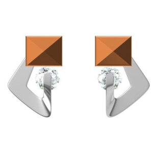 18kt cz rose gold diamond tops