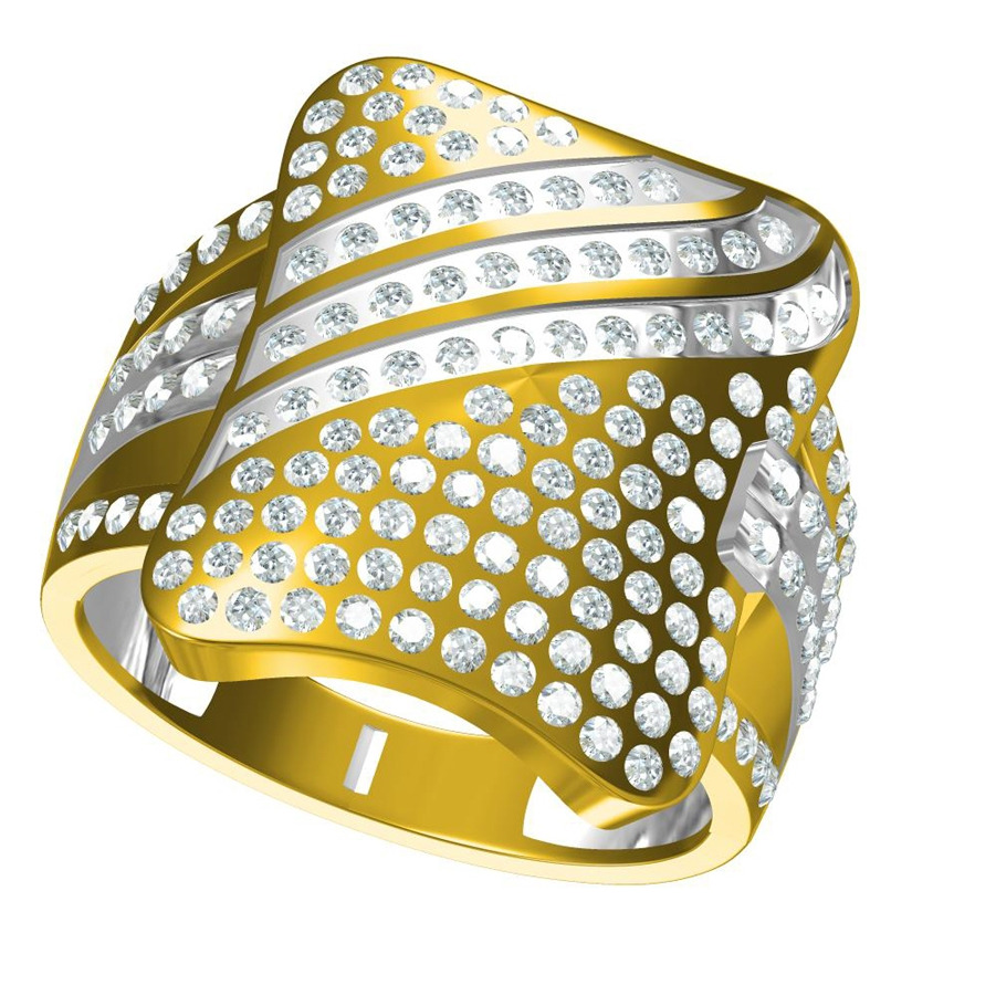 916 CZ DIAMOND GOLD RING