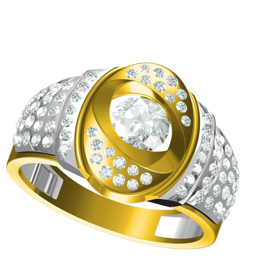 916 CZ DIAMOND GOLD RING