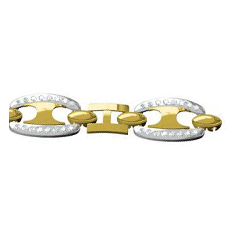 916 cz diamond gold bracelet