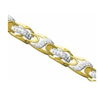 916 cz diamond gold bracelet