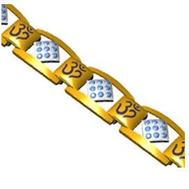 916 cz diamond gold bracelet