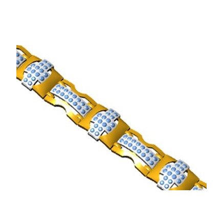 916 cz diamond gold bracelet