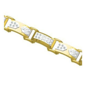 916 cz diamond gold bracelet