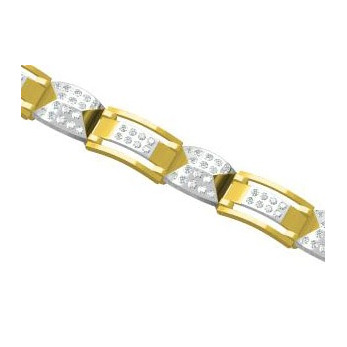 916 cz diamond gold bracelet