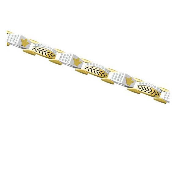 916 cz diamond gold bracelet
