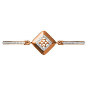 18kt cz rose gold ladies kada