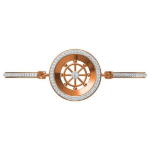 18kt cz rose gold ladies kada