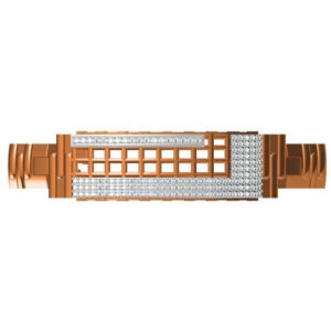 916 cz rose gold diamond gents bracelet