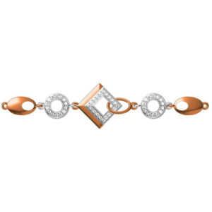 916 cz rose gold bracelet