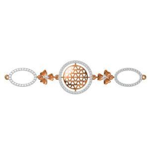916 cz rose gold bracelet