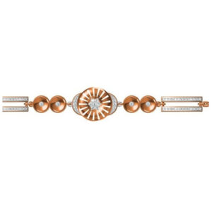 916 cz rose gold diamond bracelet