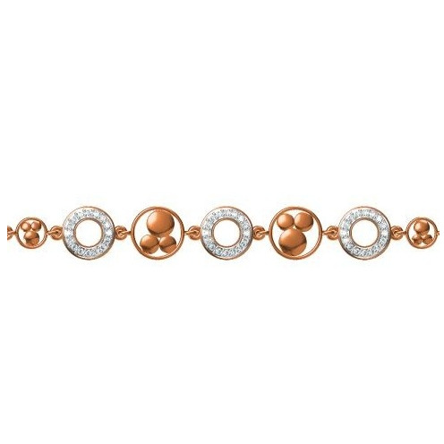 916 cz rose gold diamond bracelet