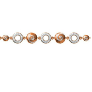 916 cz rose gold bracelet