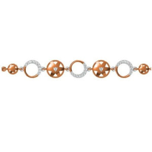 916 cz rose gold bracelet
