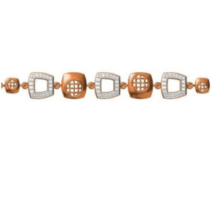916 cz rose gold bracelet