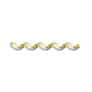 916 cz diamond gold bracelet