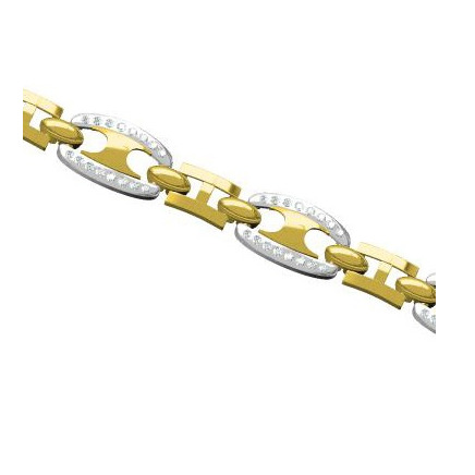916 cz diamond gold bracelet