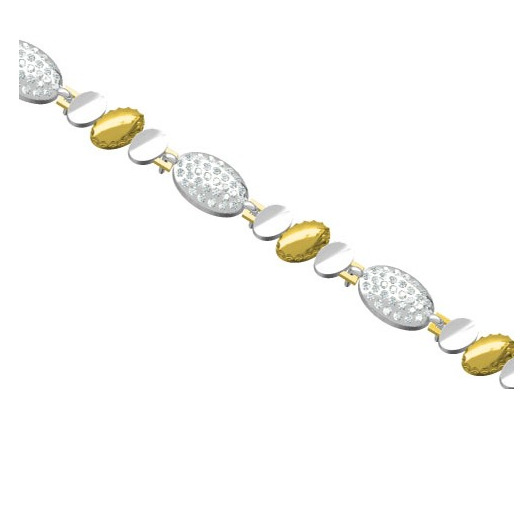 916 cz diamond gold bracelet