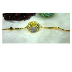916 GOLD CZ DIAMOND fancy ladies bracelet