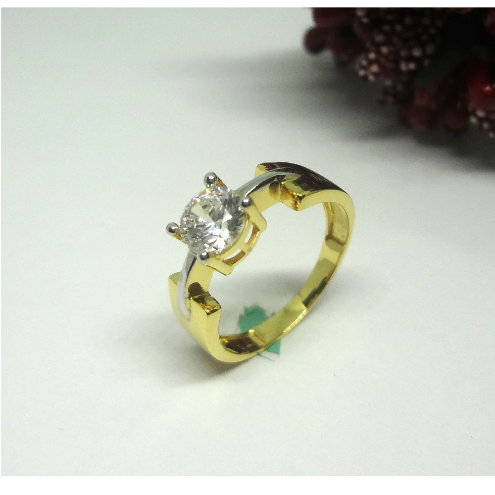916 cz gold diamond ring