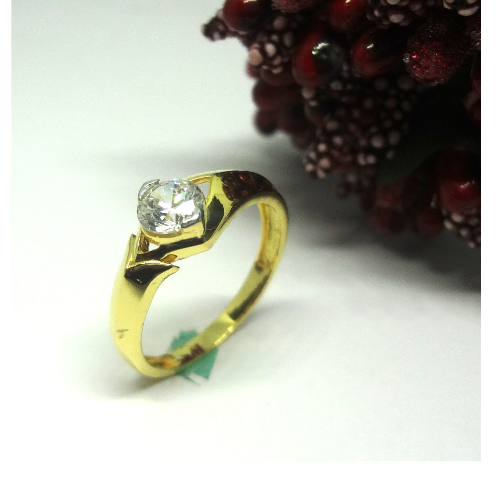 916 cz gold diamond ring