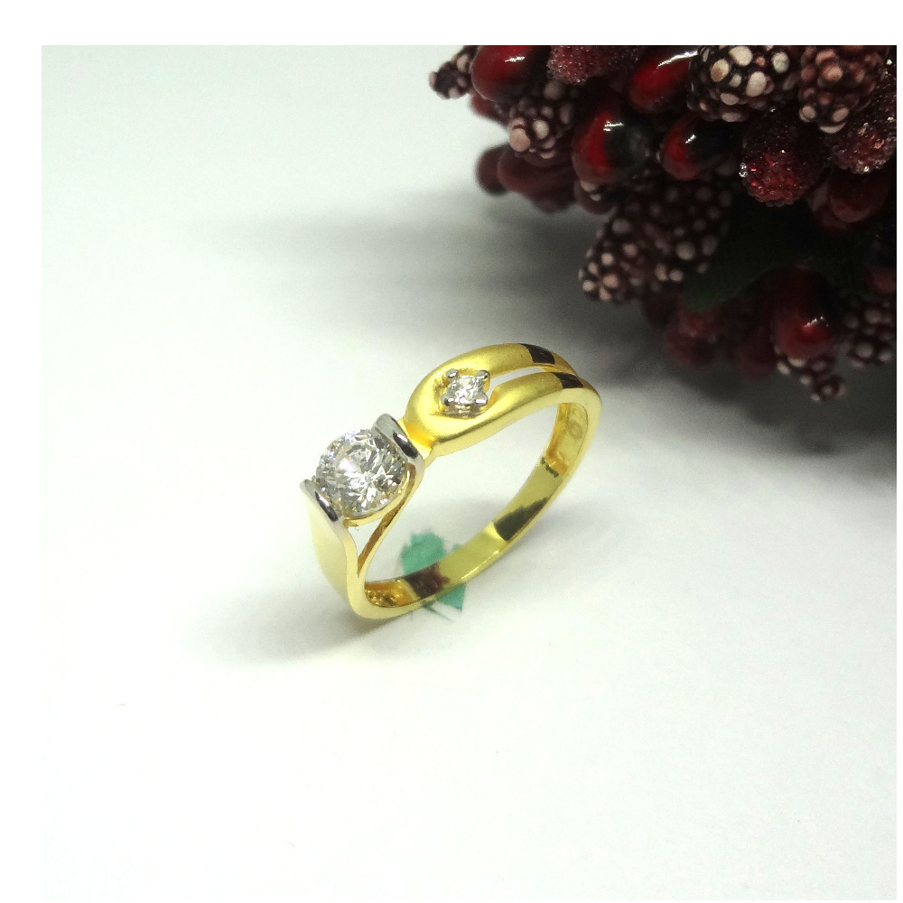 916 cz gold diamond ring