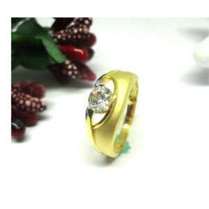 916 cz gold diamond ring