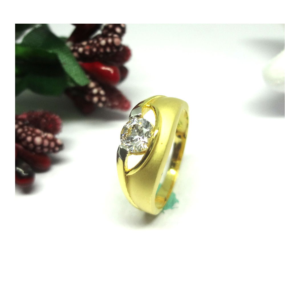 916 cz gold diamond ring