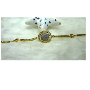 916 GOLD CZ DIAMOND FANCY LADIES BRACELET