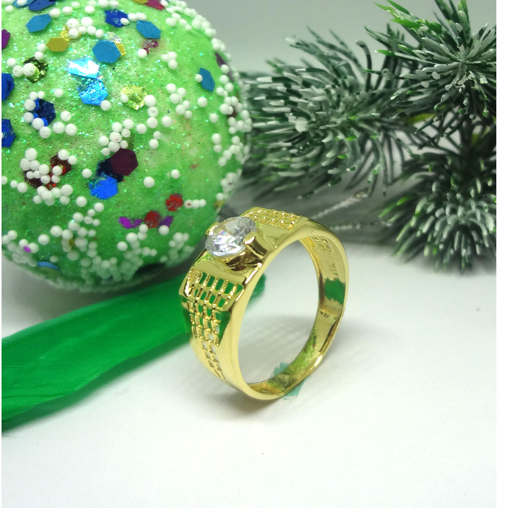 916 cz gold diamond ring