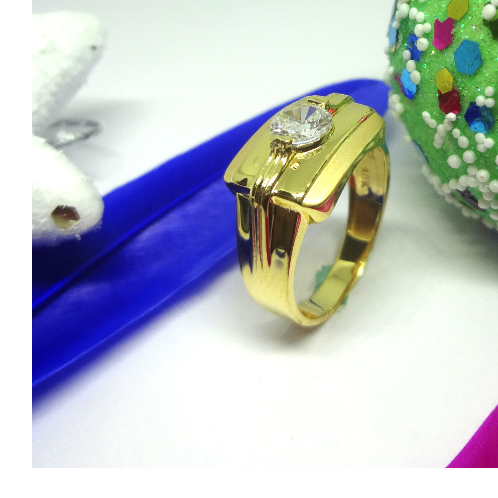 916 cz gold diamond ring