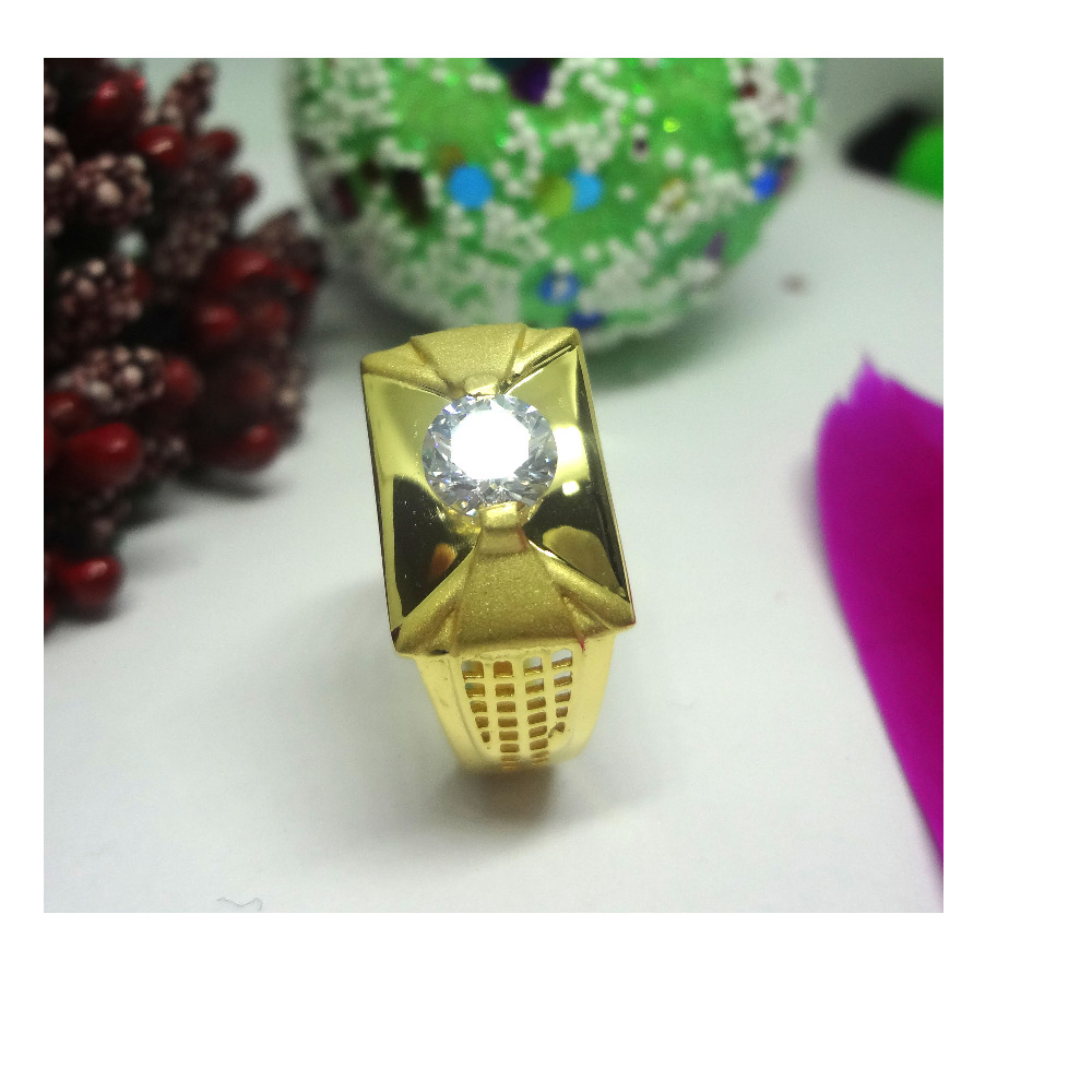 916 cz gold diamond ring
