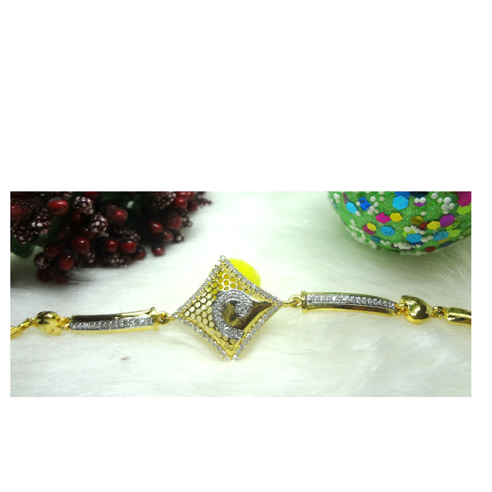 916 gold cz diamond adorable ladies bracelet